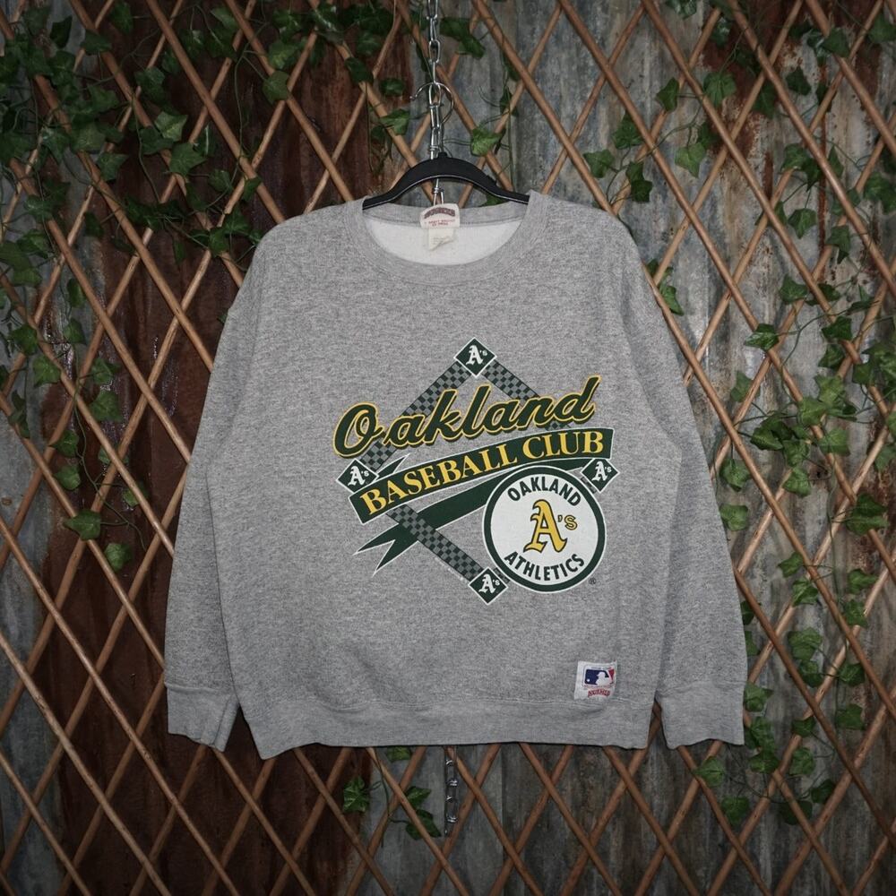 L - Vintage Y2K Mlb Sweatshirts oakland athletics baseball